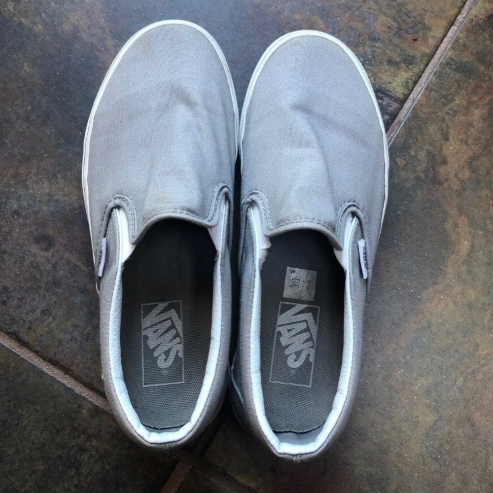 Grey Slip On Vans